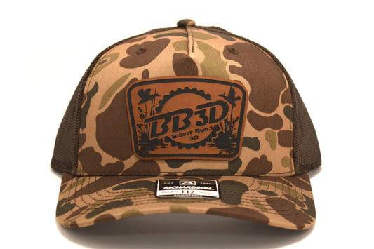 Biskit Built 3D Logo Hat – Richardson 112 (Duck Camo)